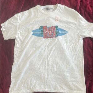Gildan White and Blue Short Sleeve Tee